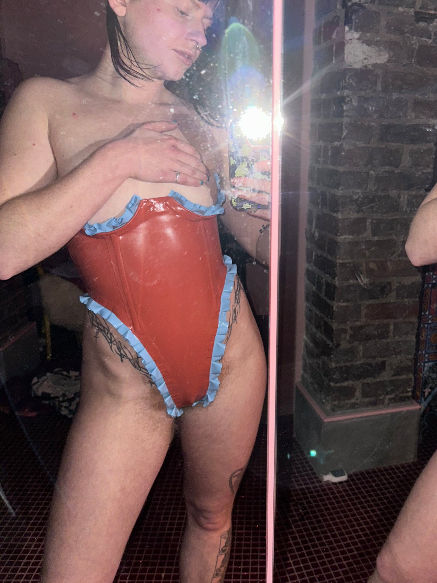 Holly's Frilly Corset Body
