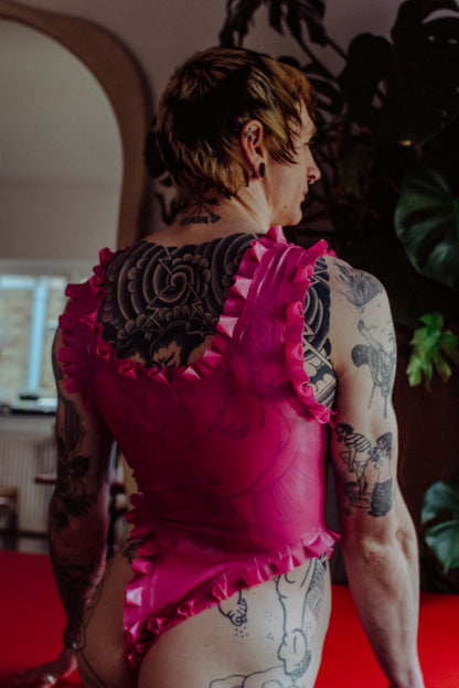 Amy's High Leg Frilly Bodysuit