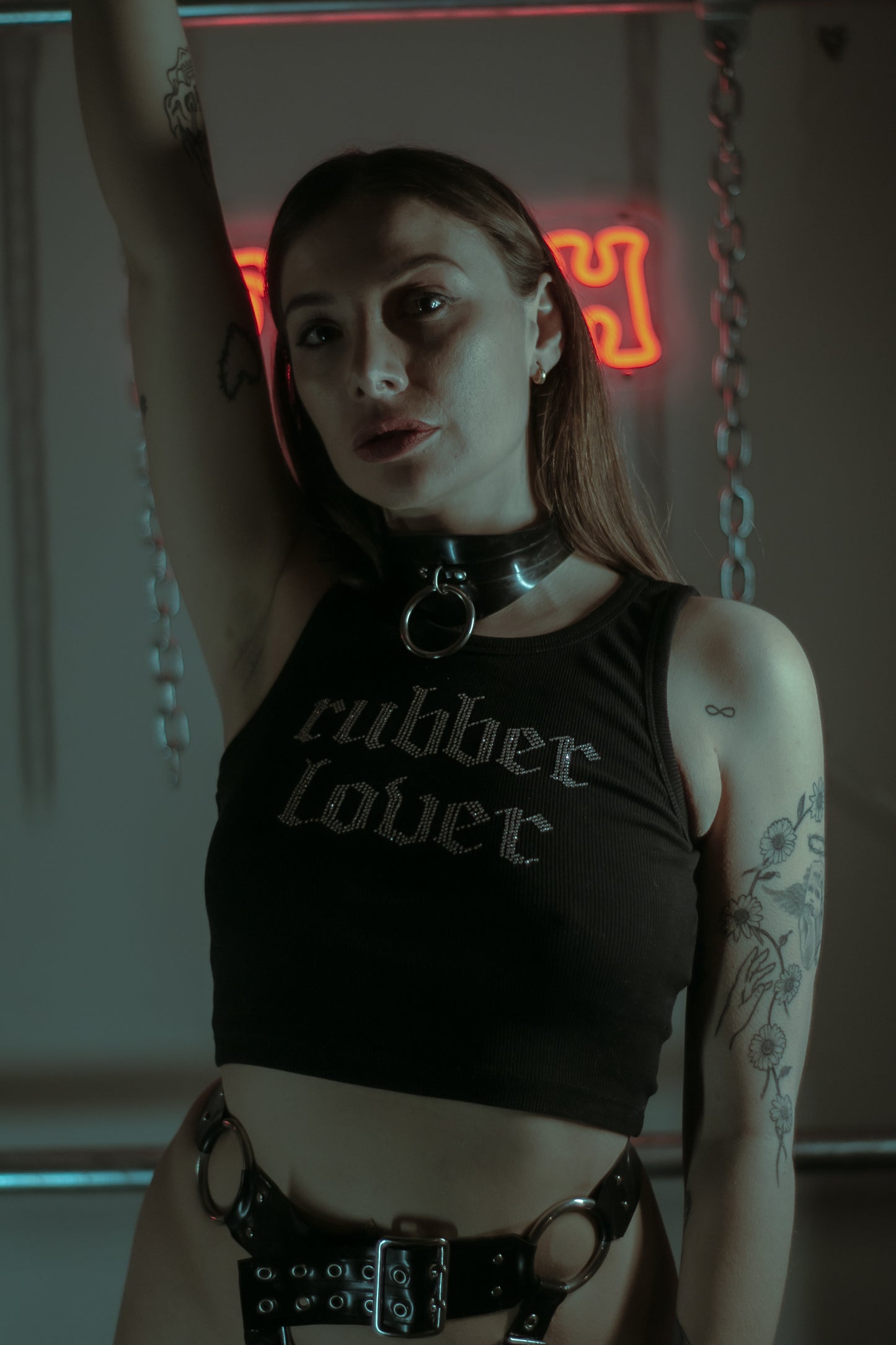 Diamanté "RUBBER LOVER" Limited release crop