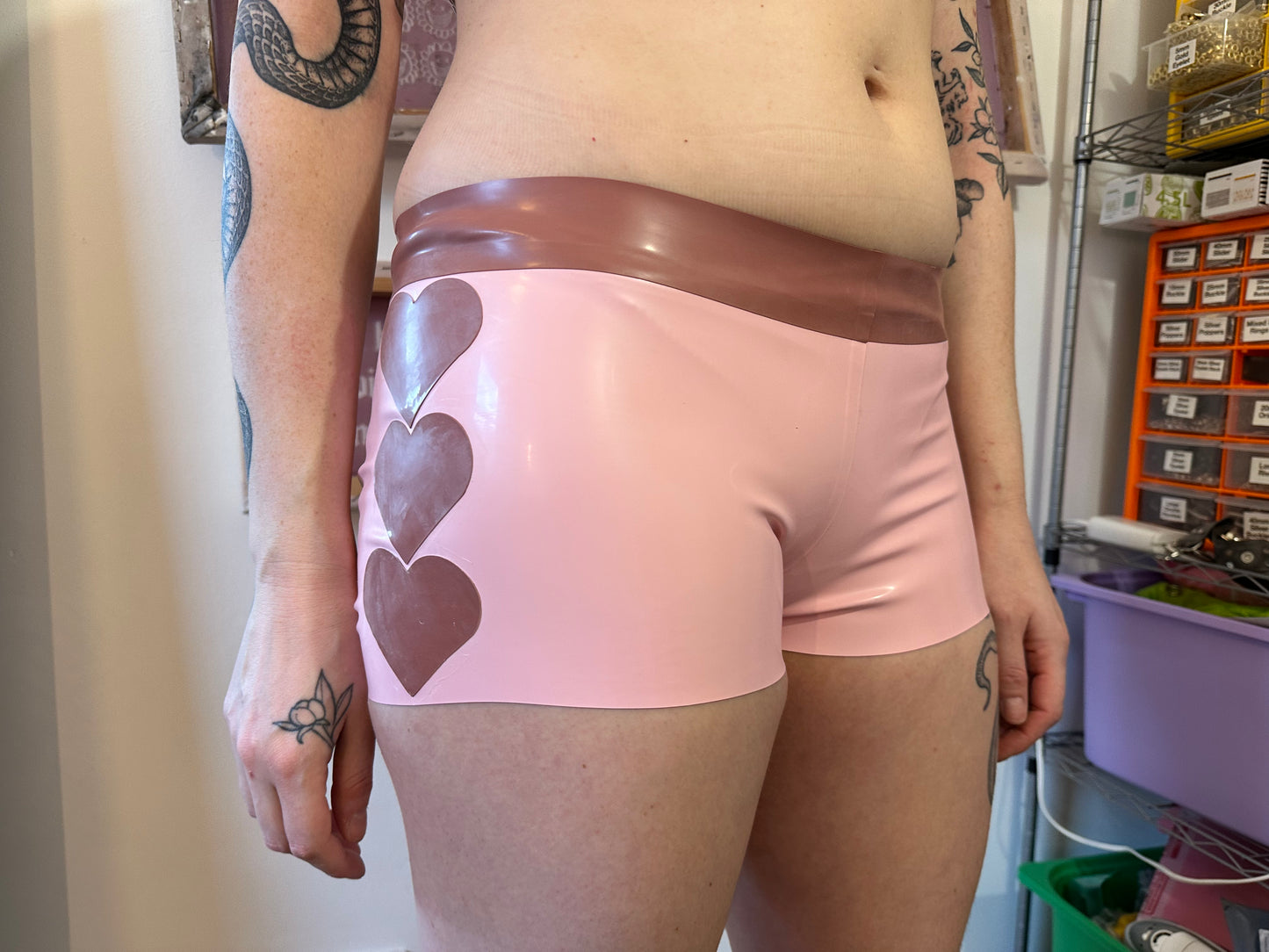 Heartbreaker Baby Pink Booty Shorts