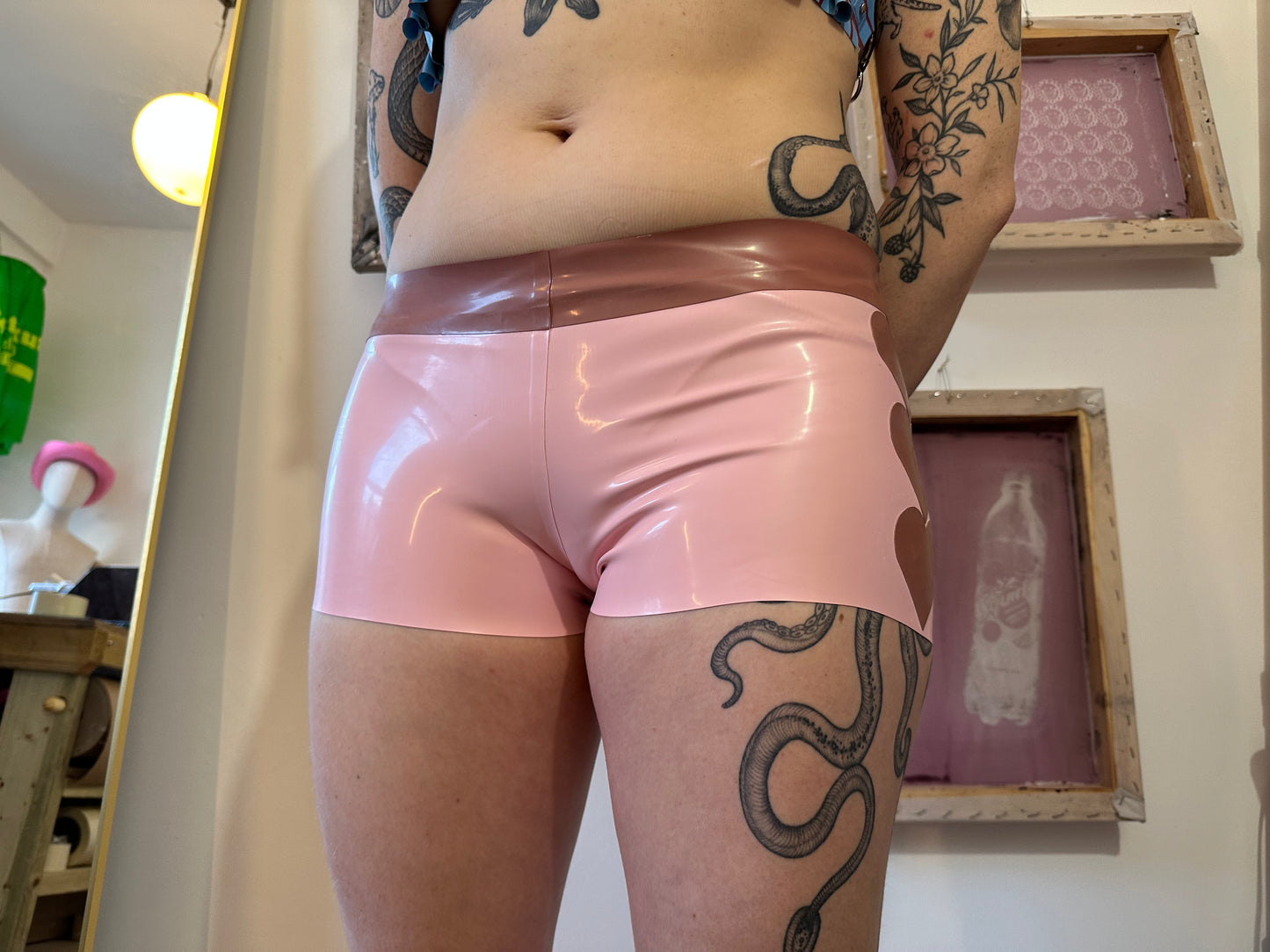 Heartbreaker Baby Pink Booty Shorts