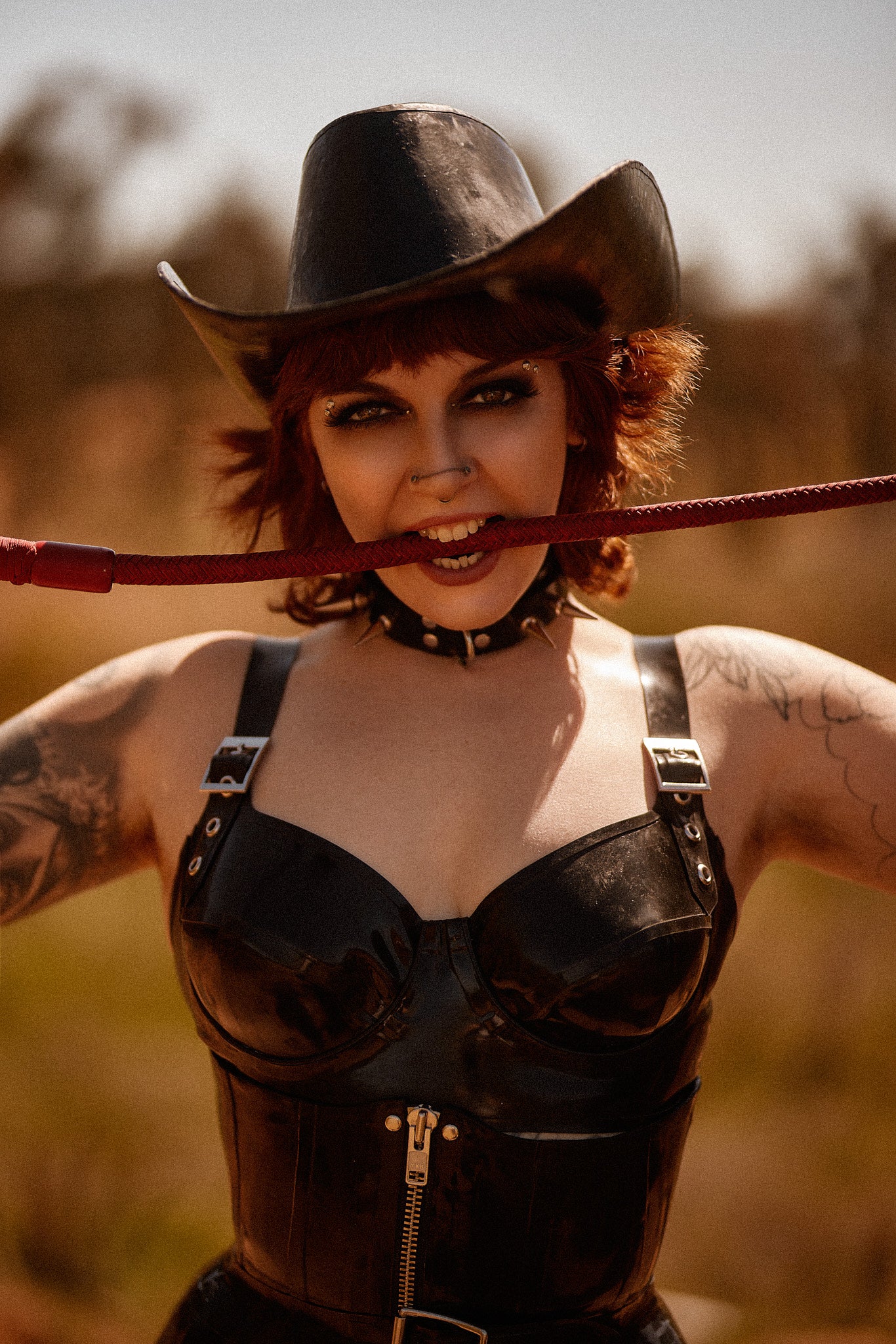 Lone Rider Latex Cowboy Hat