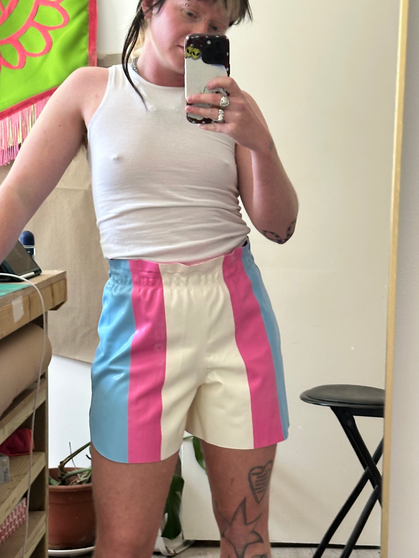 Trans flag Shorts Sample