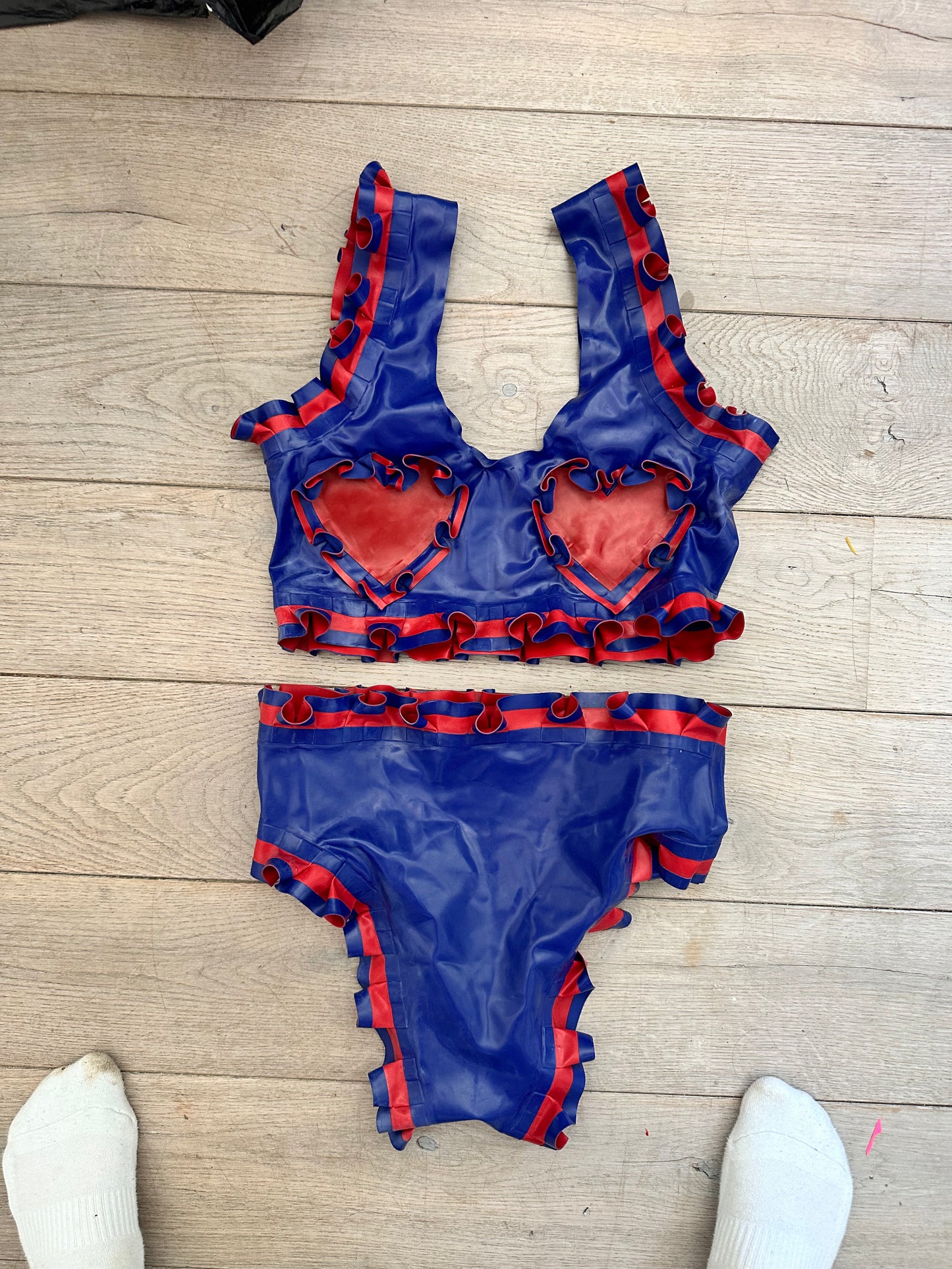 Custom Heart Frilly Set