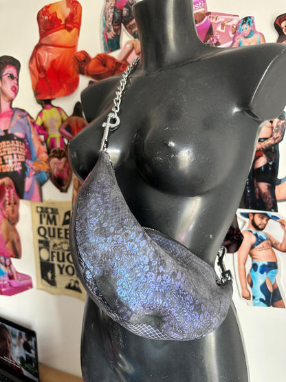 Lace Latex banana bag